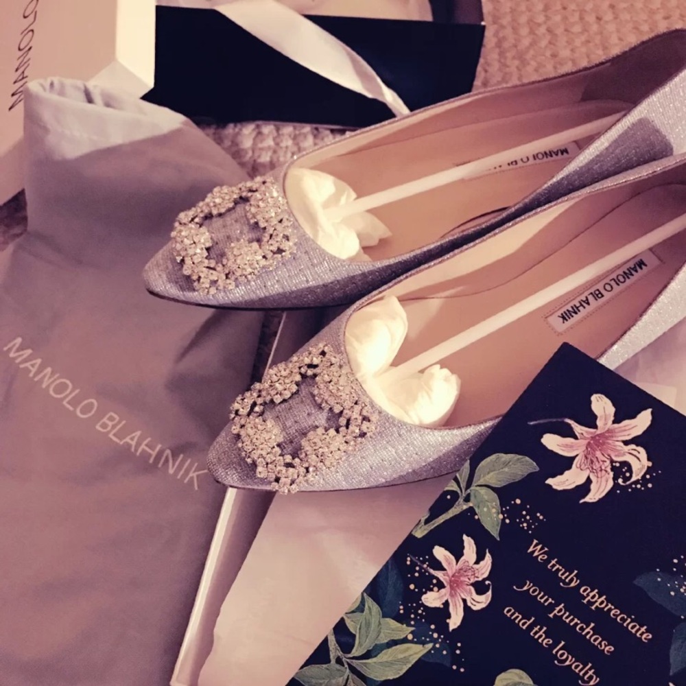 🎉Sold🎉Manolo Blahnik Hangisi Flat